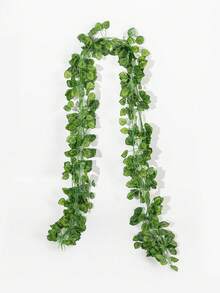 1/12/240片，82.67英寸人造西瓜叶、甘薯叶和秋海棠叶垂吊藤蔓，仿真植物，室内植物装饰，婚礼装饰，情人节礼物，春季装饰，人造常绿常春藤花环藤蔓，也适用于户外装饰 - 綠色 - 查看 5