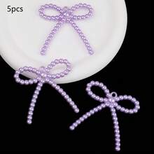 Candy Color Faux Pearl Big Bow Pendant, DIY Necklace, Earring Pendant, Sweater Chain Handmade Craft Material. This Product Is Used For DIY Handmade Decoration Accessories, Such As Headdress, Clothing, Evening Dress, Shoes And Hats, Weddings, Christmas, Handicrafts, Etc. - Multicolor - View 15