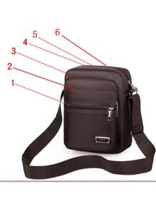 男士尼龙斜挎包，休闲户外时尚百搭单肩包，适合青少年、夏季、休闲、户外、运动、度假、旅行、毕业礼物、生日服饰配饰