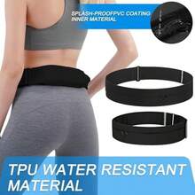 Cangurera Deportiva con Botella de Agua 300ml, Cangurera para Correr para Mujer y Hombre, Rionera Ajustable Impermeable para Correr, Gimnasio, Senderismo (M/LCintura 80-110cm) - M/L (Cintura 80-110cm) - Ver 5