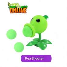 8-10cm High Quality PVC Anime Figure Model Toy, Pea Shooter, Gift Toy - Black - View 4