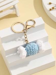 1个DIY手工创意水果钥匙扣，手工编织草莓、柠檬、香蕉、西瓜钥匙圈，创意礼物，适合送给爱人、朋友、女友，节日、手机、汽车配件、派对小礼物 - 彩色 - 查看 21