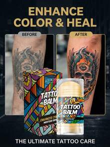 IOIOKISS 40克纹身护理霜，纹身膏棒，深层滋润滋养，恢复纹身色彩，防止褪色和开裂，舒缓敏感肌肤，促进愈合，天然温和，适用于新旧纹身，人体彩绘护理，便携装