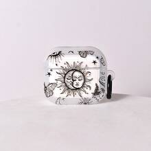 1个斋月日月图案 Pro 3保护套，适用于 Pro 2/3、3无线蓝牙4/3耳机，柔软耳机套 - 黑與白 - 查看 4