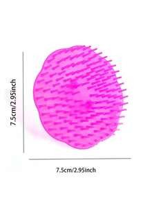 1个温和硅胶头皮按摩刷，干湿两用洗发工具，深层清洁并放松头皮，男女通用护发配件，家居浴室装饰，秋季/返校季装饰