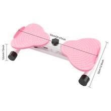 YUNRUX Waist Rotating Board Exercise Twisting Fitness Tool With Elastic Tension Ropes - Pink - View 2