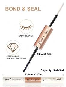 Rikuaild 1pc Eyelash Adhesive, 2-In-1 Eyelash Glue, Cluster False Eyelash Extension Waterproof Makeup Glue Tool, Makeup Tool Eyelash Glue, Eyelash Glue, DIY Eyelash Extension Makeup Tool - Multicolor - View 6