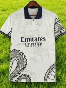 Football Jerseys 23 24 New Royal Special Edition White Black Dragon Short Sleeved Jerseys - Rồng Đen + Rồng Trắng - Xem 3