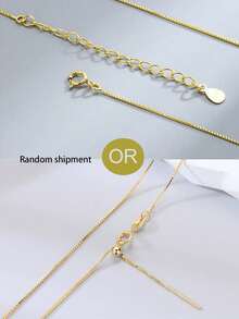 S925 Sterling Silver Letter Necklace, 14K Gold Plated Delicate A-Z Pendant Necklace, Women Jewelry, Mother's Day Gift - Golden - View 9