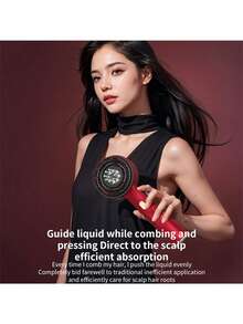 Bàn chải massage da đầu điện dùng pin 1400mAh, dụng cụ thoa dầu dưỡng tóc, massage thư giãn da đầu một tốc độ, chống rụng tóc, lược massage cầm tay dùng tại nhà dành cho cả nam và nữ. - Nhiều màu - Xem 7
