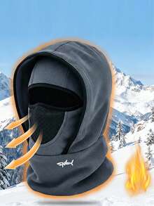 1件装男女通用印花拉法帽，户外保暖帽围巾套装，骑行滑雪面罩围脖，防风防寒，适合日常佩戴、滑冰、滑雪及其他活动 - 彩色 - 查看 4