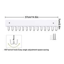 壁挂式项链挂钩 首饰展示架 木质自粘式手镯戒指收纳挂钩 - 彩色 - 查看 6
