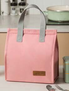 Bolsa de almuerzo aislada de gran capacidad, bolsa de almuerzo portátil tipo bolso para el trabajo, estilo vertical - Multicolor - Ver 7