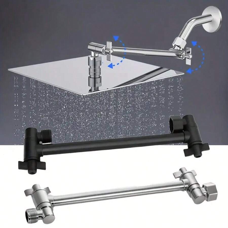 Adjustable Shower Head Extension Arm, Used For Fixing And Supporting Shower Head, Height And Angle Are Both Adjustable - Support - View 1