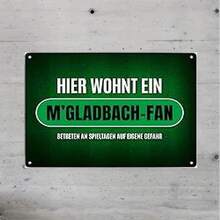 XXL M'Gladbach Fan Metal Sign - Frameless, Multicolor Options, Perfect For Home & Office Decor - Multicolor - View 4