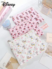 Disney 1个官方授权经典卡通人物米妮和史迪奇设计便携式女士旅行化妆包轻便手拿包化妆品收纳包大容量化妆包手拿化妆包洗漱旅行包 - 彩色 - 查看 3