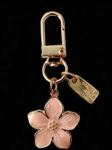 欧美风流行花朵造型可爱迷你钥匙扣、包包挂件、礼物 - 粉色 - 查看 1