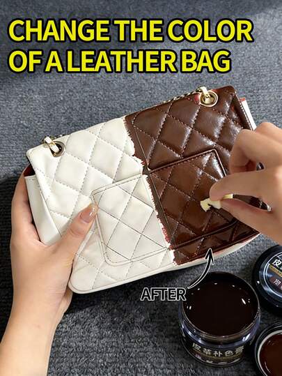 一套皮革染色套装 - 瞬间改变您的皮包颜色，防水皮革染料，适用于鞋子、运动鞋、包包，多种颜色可选，适合春夏穿着，可作伴娘礼物，也可用于房间、卧室装饰、海滩、旅行，男女皆宜，适合度假。