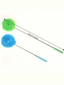 长柄超细纤维除尘掸 - 防尘、可重复使用、机洗、易于清洁 - 可拆卸刷头，方便清洁，是房车和家庭的理想之选 - 彩色 - 查看 8