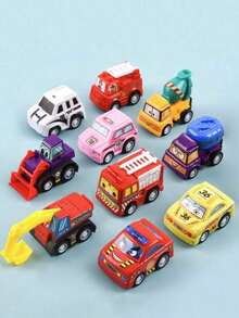 5pcs/10pcs Durable Crash Resistant Car Toys (Random Internal Component Colors) - Multicolor - View 4