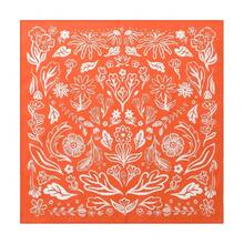 22\X22\ Flower Cotton Bandana Multi-Purpose Headbands - OrangeDaisy - View 1