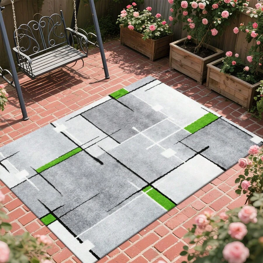 Cashmere-Like Tropical Floral Pattern Printed Outdoor Area Rug, Exquisite Carpet, Soft & Stylish,. Suitable For Motorhomes, Terraces, Porchways, Balconies, Backyards, And Picnics. And Machine Washable. Multiple Sizes. - Multicolor - View 1