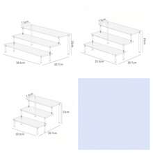 1 Piece Of 1-5 Layer Transparent Acrylic Display Stand, Cosmetic Storage Rack, Perfume Acrylic Rack, Cupcake Stand, Suitable For Amiibo And POP Figurines, Food And Dessert Stand, Product Display Rack For Cosmetic Suppliers, Applicable To Places Such As Vacation Beaches, Bathrooms, Bedrooms, Etc., Large Capacity