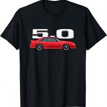 FOXBODY 5.0-Liter Performance Red T-Shirt - Black - View 1