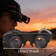 3-In-1 Portable Optical Device - Magnifier And Binoculars In One, Adjustable Magnification And Focus, Compact And Suitable For Birdwatching, Hunting, Fishing And Other Outdoor Activities
