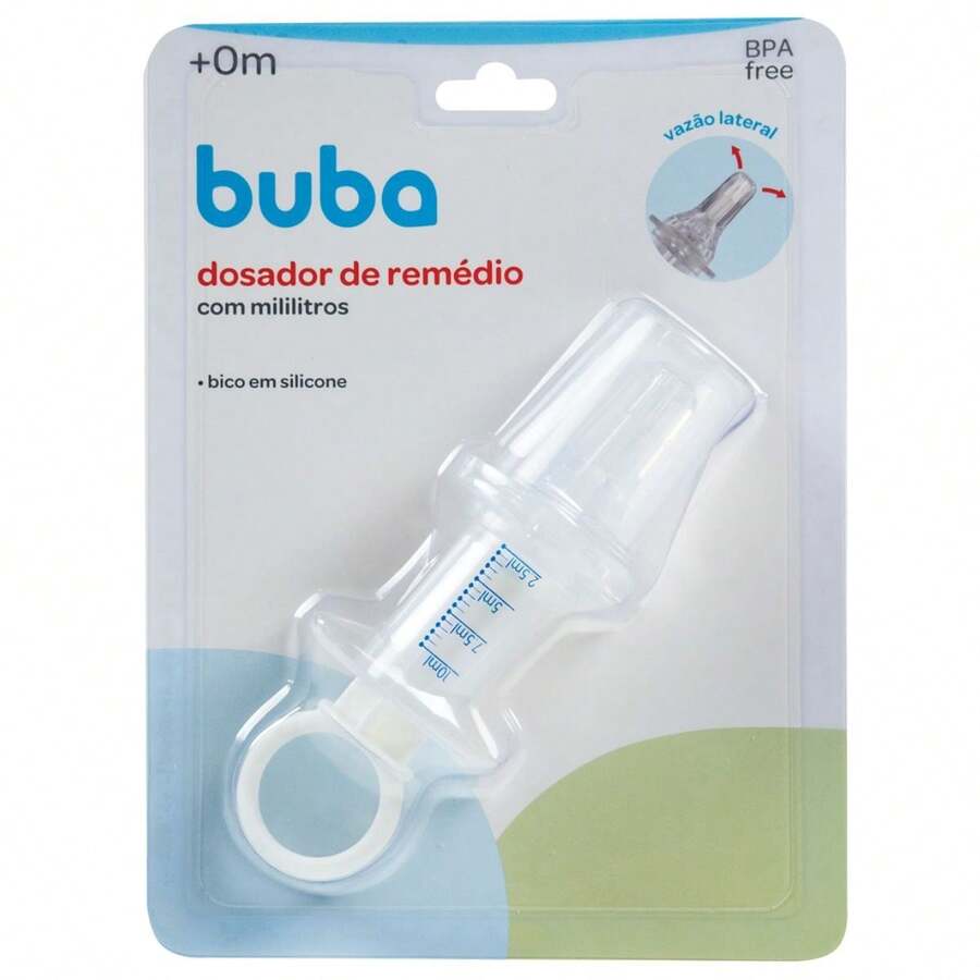 Dosador de Remédio Mililitros Bico Silicone Buba 10ml