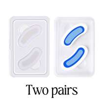 4pcs White Face Stickers, Comfortable & Breathable With Self-Adhesive Backing - Multicolor - View 6