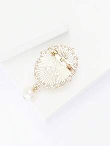 奢华珍珠巴洛克吊坠胸针 - 宫廷风格别针，男女皆宜，休闲派对珠宝配饰/朋友礼物徽章装饰 - 巴洛克 - 查看 6