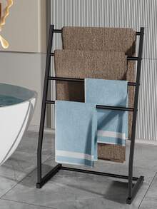 金属毛巾架 | 立式毛巾杆架、毯子梯架、超大浴巾晾晒展示架、泳池毛巾架 - 彩色 - 查看 7
