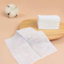 Moisturizing Cotton Pads, Hydrating Makeup Remover Pads, Soft Facial Cleansing One-Time Stretch Cotton Sheets - White - View 2