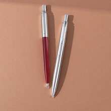 A Classic T-Wave Ballpoint Pen/Semi-Steel Metal Press Ballpoint Pen/Business Office Signature Pen/Creative Advertising Gift Pen/Student Calligraphy Practice Pen/Replaceable Pen Refill - Pen - View 6