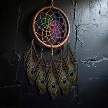 10pcs Faux Peacock Feather Decor Accessories, Suitable For Home Decor Or Flower Arrangement - Multicolor - View 11