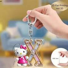 26pcs Fashionable Cartoon Cat Acrylic English Alphabet Pendant, Suitable For Bag Charm, Keychain, Holiday Gifts, Birthday Gifts, Reward Points Redemption Gifts, Business Gifts, Promotional Gifts, Conference Gifts, Welfare Gifts, Festival Gifts, Awards Commemoration, Public Relations Gifts, Etc. - Multicolor - View 32