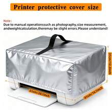 Printer Cover, Heavy-Duty 300D Oxford Cloth Printer Cover, Waterproof, Dustproof, UV-Resistant, Reinforced Top Handle Design And Foldable Storage. Suitable For EcoTank ET-2800/ET-2850/ET-2400, Pixma MG3620, TR8620a, TR4720 And Most Other Printer Models.,Women's Day,Travel Essentials,Wedding Favours,Y2k,Bedroom,Car Accessories Women,Kitchen Deccor,Kitchen Decor,Household Items - Black - View 19