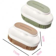 CYPNWADY 2 Cepillos de Limpieza de cerdas Suaves para Lavar la Ropa Cepillos de Lavado a Mano con cerdas Suaves Sombreros Ropa Interior Agarre comodo Verde y marronFashion - 223237619 - Ver 4