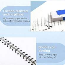 牛皮纸螺旋素描本，多种尺寸可选，纸张加厚，专为艺术学生设计，用于手绘素描，内含空白绘图页，可实现更清晰、更专业的素描。 - 彩色 - 查看 6