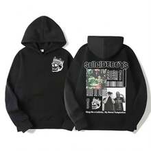 Famous Rap Uicideboys With Printed Hoodies Hoodies For Men And Women Fashion Hip-Hop Harajuku Street Fashion Sportswear - 黑色 - 查看 1