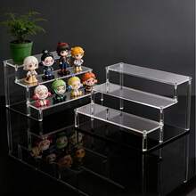1 Piece Of 1-5 Layer Transparent Acrylic Display Stand, Cosmetic Storage Rack, Perfume Acrylic Rack, Cupcake Stand, Suitable For Amiibo And POP Figurines, Food And Dessert Stand, Product Display Rack For Cosmetic Suppliers, Applicable To Places Such As Vacation Beaches, Bathrooms, Bedrooms, Etc., Large Capacity