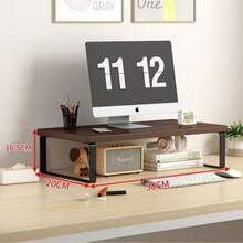 1个桌面电脑显示器支架增高架，返校必备，显示器增高架，台式电脑显示器支架架，办公桌收纳整理架，桌面配件 - 彩色 - 查看 17