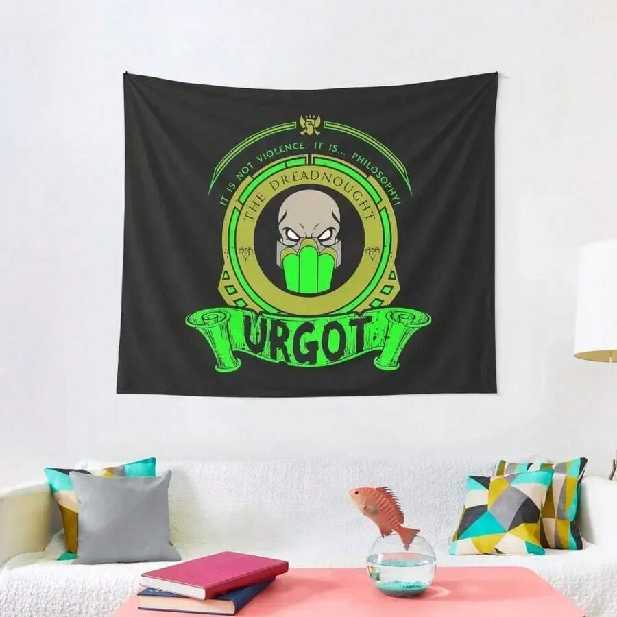 URGOT - LIMITED EDITION Tapestry Room Decor For Girls Wall Mural Bedrooms Decor Carpet Wall Tapestry - 白色 - 查看 1