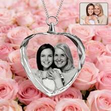 1 Custom Crystal Pendant, Customizable With Images, Printed Craft Ornament Necklace, Valentine's Day Gift/Anniversary Gift/Handmade Gift/Birthday Gift - Multicolor - View 4