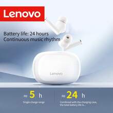 Lenovo 2026 New Wireless Earbuds, TWS Earphones, In-Ear Headphones, Super Long Battery Life, Running & Sports, Call Noise Cancellation, Compact & Portable, Suitable As Holiday Gift - Classic Black - View 4