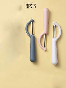 10pcs Multi-Functional Sharp Stainless Steel Vegetable Peeler, Fruit Peeler, Potato Peeler, Sturdy And Useful Kitchen Tool - Multicolor - View 11