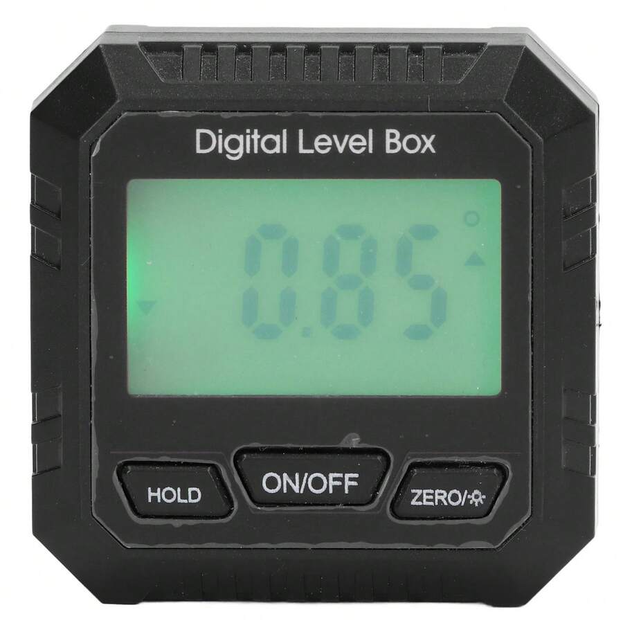Digital Inclinometer Magnetic 4x90° Angle Level Finder Gauge Electronic Protractor for WoodworkingBlack