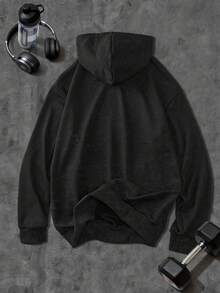 Men'S Skull Best Monster Pattern Hooded Sweatshirt, Casual Long Sleeved Spring And Autumn Pullover As A Gift, Outdoor Clothing Spring/Fall Men'S Casual Hooded Sweatshirt - Loose Fit Polyester Knit Fabric - Multicolor - View 2