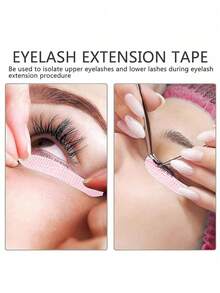 12pcs/Roll, 6pcs/Roll, 1pc/Roll Eyelash Extension Glue Tape, Pink Breathable Cloth Tape, Suitable For Eyelash Extension, Gentle With No Residue, Skin-Friendly And Non-Irritating - Multicolor - View 5